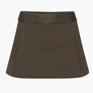 Aritzia TnaSLICK™ Court Micro Skirt (Rich Mocha Brown)